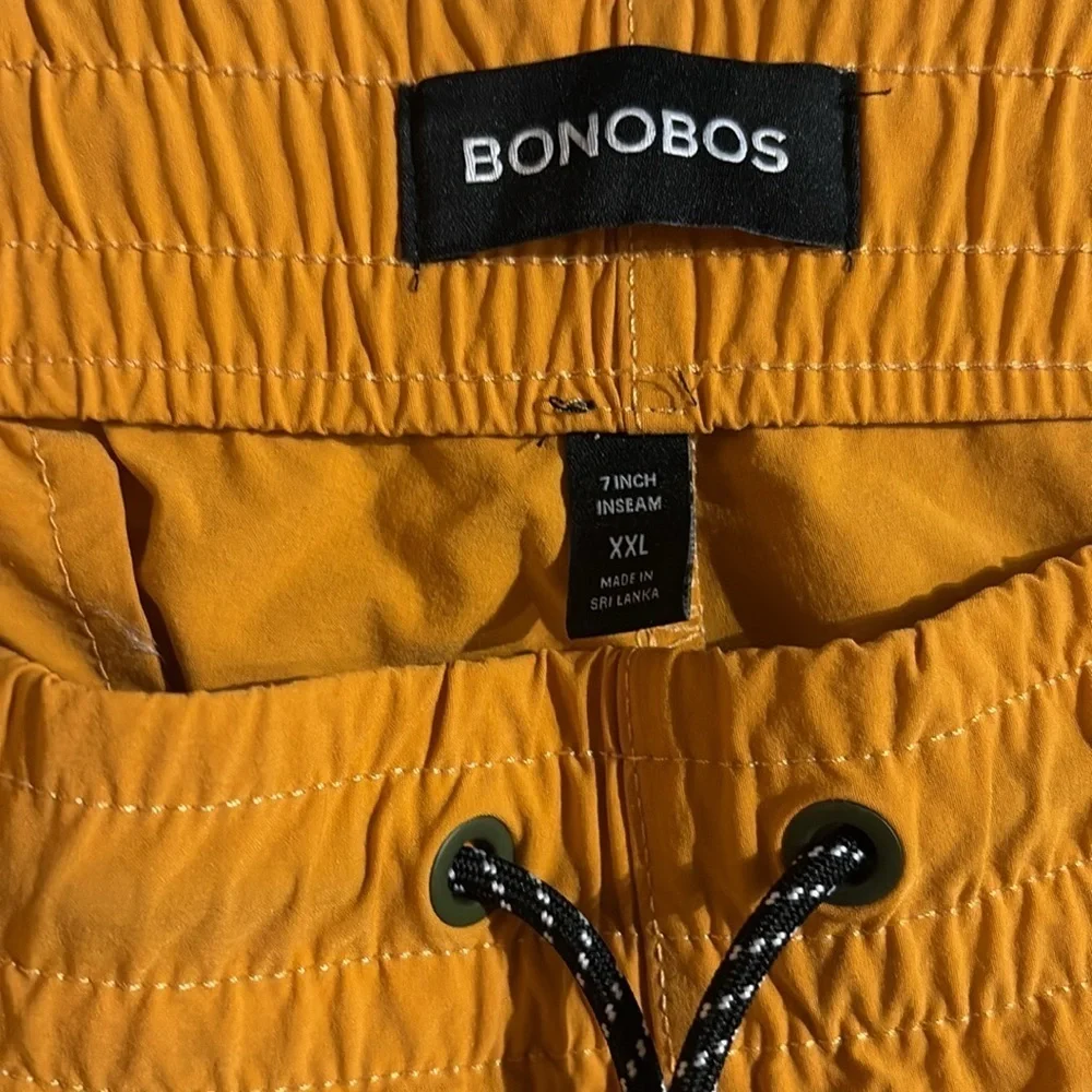 Bonobos mens XXL Bright Orange  Swim Shorts- 7 in inseam - like new